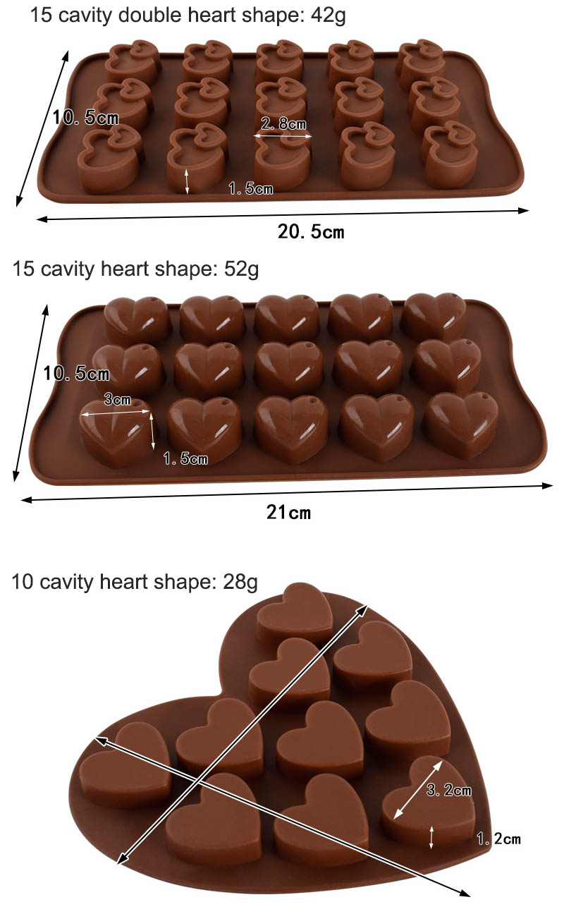 silicone heart molds